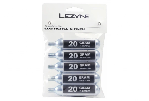 Pack De 5 Cartouches De CO2 Lezyne 20 G 3 Pack De 5 Cartouches De CO2 Lezyne 20 G