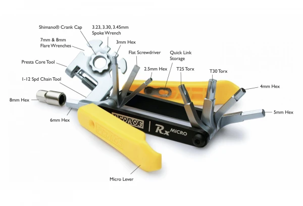 Multi-Outils Pedro's RX Micro 20 Fonctions Noir 6 Multi-Outils Pedro's RX Micro 20 Fonctions Noir – Image 4