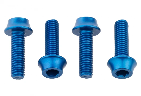 Lot De 4 Vis De Porte-Bidon Wolf Tooth Water Bottle Cage Bolts M5x15 Mm Bleu 3 Lot De 4 Vis De Porte-Bidon Wolf Tooth Water Bottle Cage Bolts M5x15 Mm Bleu