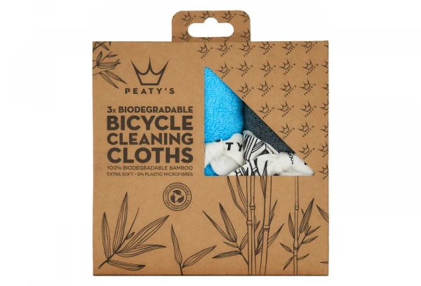 Kit Chiffons Microfibre Peaty's Bamboo (x3) 5 Kit Chiffons Microfibre Peaty's Bamboo (x3) – Image 3