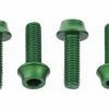 Lot De 4 Vis De Porte-Bidon Wolf Tooth Water Bottle Cage Bolts M5x15 Mm Vert
