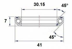 Roulement De Direction Black Bearing B1 30.15 X 41 X 7 Mm 45/45° -Entretien Réparation Route Soldes unnamed file 2550