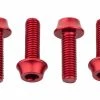 Lot De 4 Vis De Porte-Bidon Wolf Tooth Water Bottle Cage Bolts M5x15 Mm Rouge -Entretien Réparation Route Soldes unnamed file 2754
