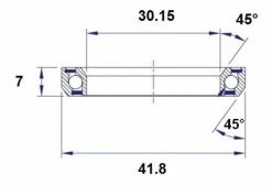 Roulement De Direction Black Bearing B6 30.15 X 41.8 X 7 Mm 45/45° 5 Roulement De Direction Black Bearing B6 30.15 X 41.8 X 7 Mm 45/45° -Entretien Réparation Route Soldes unnamed file 3340
