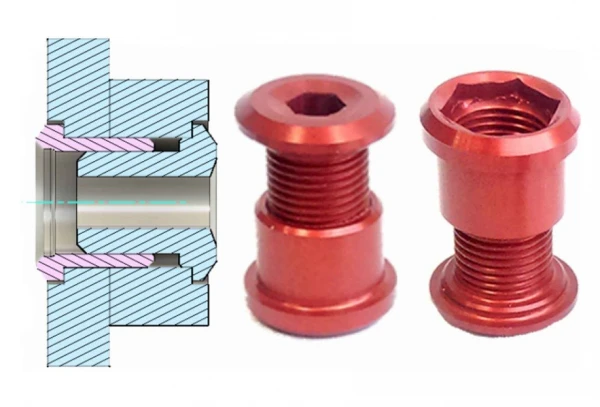 Kit De 4 Vis Cheminées Rennen XL Rouge 4 Kit De 4 Vis Cheminées Rennen XL Rouge – Image 2