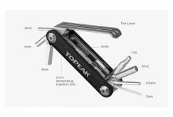 Multi-Outils 11 Fonctions TOPEAK Noir -Entretien Réparation Route Soldes unnamed file 3872