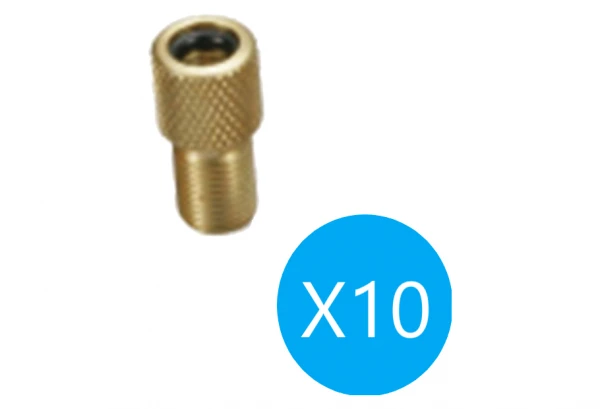 Boite De 10 Adaptateurs De Valve XLC PU-X14 Schräder (Pompe) Vers Dunlop (Valve) 3 Boite De 10 Adaptateurs De Valve XLC PU-X14 Schräder (Pompe) Vers Dunlop (Valve)