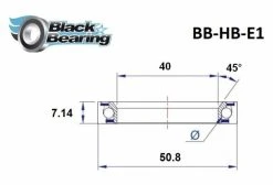 Roulement De Direction Black Bearing E1 40 X 50.8 X 7.14 45/90° 5 Roulement De Direction Black Bearing E1 40 X 50.8 X 7.14 45/90° -Entretien Réparation Route Soldes unnamed file 4096