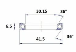 Roulement De Direction Black Bearing B12 30.15 X 41.5 X 6.5 Mm 36°/36 5 Roulement De Direction Black Bearing B12 30.15 X 41.5 X 6.5 Mm 36°/36 -Entretien Réparation Route Soldes unnamed file 4102