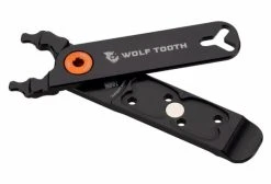 Multi-Outil Wolf Tooth Pack Pliers - Master Link Combo Pliers (4 Fonctions) Noir Orange