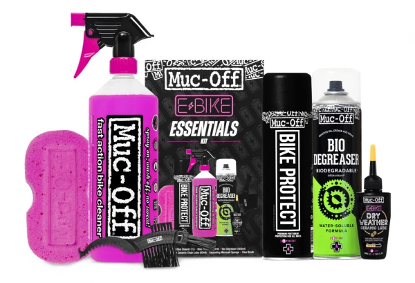 Kit D'Entretien Muc-Off Ebike Essentials Kit Clean Protect & Lube 3 Kit D'Entretien Muc-Off Ebike Essentials Kit Clean Protect & Lube